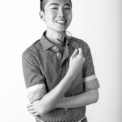 portrait of Moritz Cheung in a short sleeved shirt, smiling