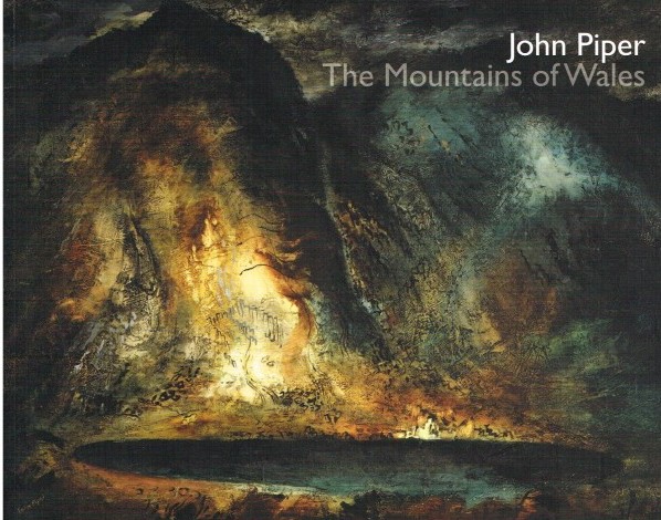 book cover, detail of semi-abstract mountain landscape by Piper